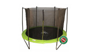 Батут DFC JUMP 12ft складной, c сеткой, цвет apple green